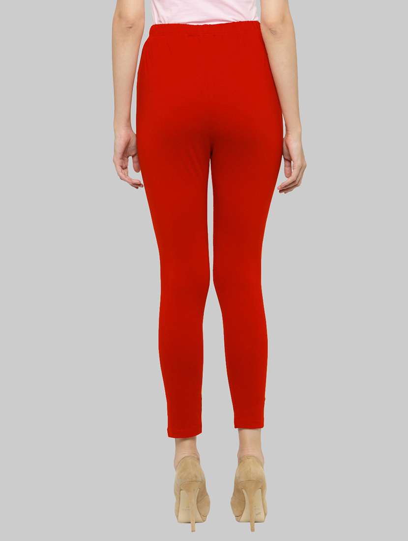 women solid ankle lenght legging - 21717296 -  Standard Image - 2