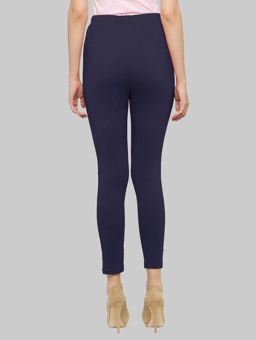 women solid ankle lenght legging - 21717298 -  Standard Image - 2