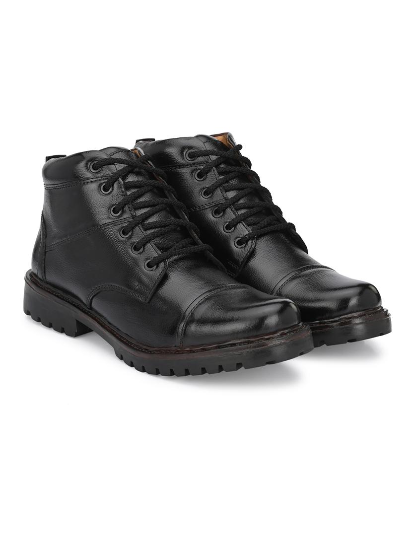 men black lace up boots - 21717361 -  Zoom Image - 0