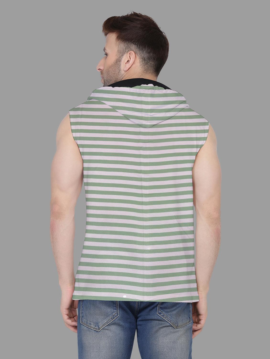men sleeveless striped t-shirt - 21717452 - Standard Image - 2