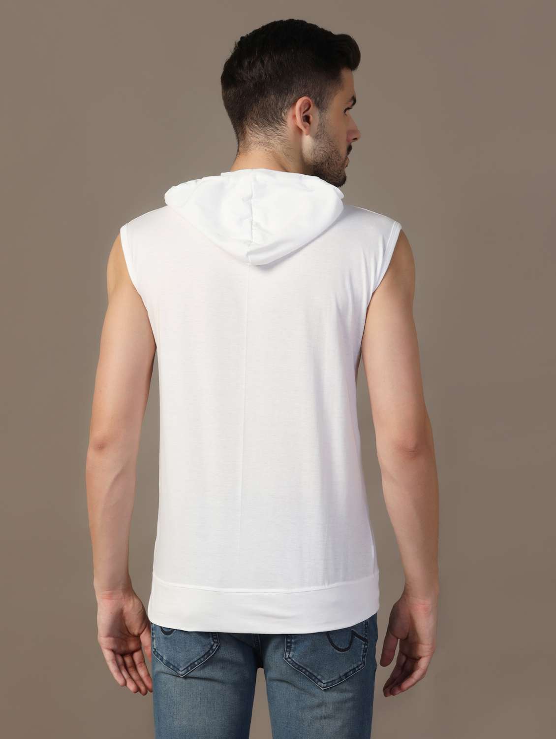 men sleeveless plain t-shirt - 21717483 -  Standard Image - 2