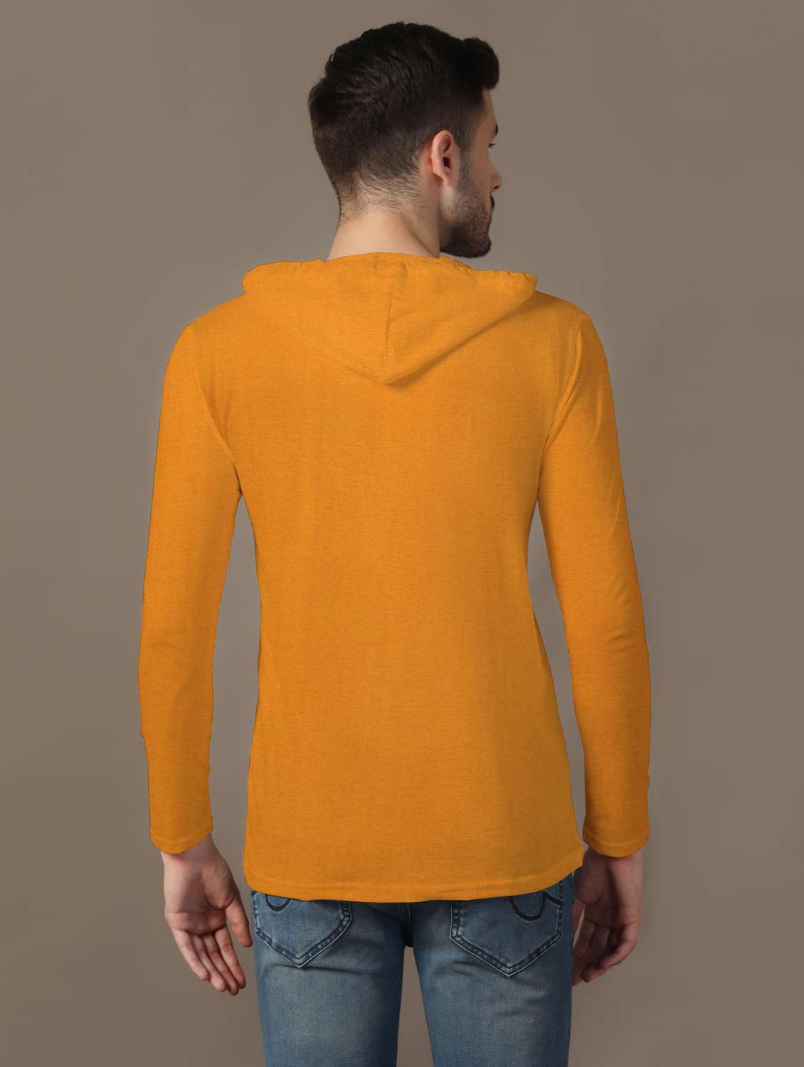 men hooded plain t-shirt - 21717558 -  Standard Image - 2