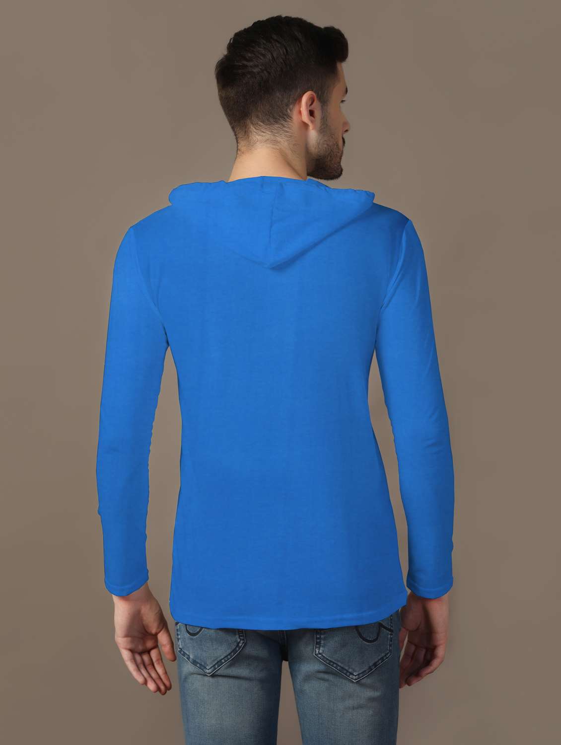 men hooded plain t-shirt - 21717562 -  Standard Image - 2