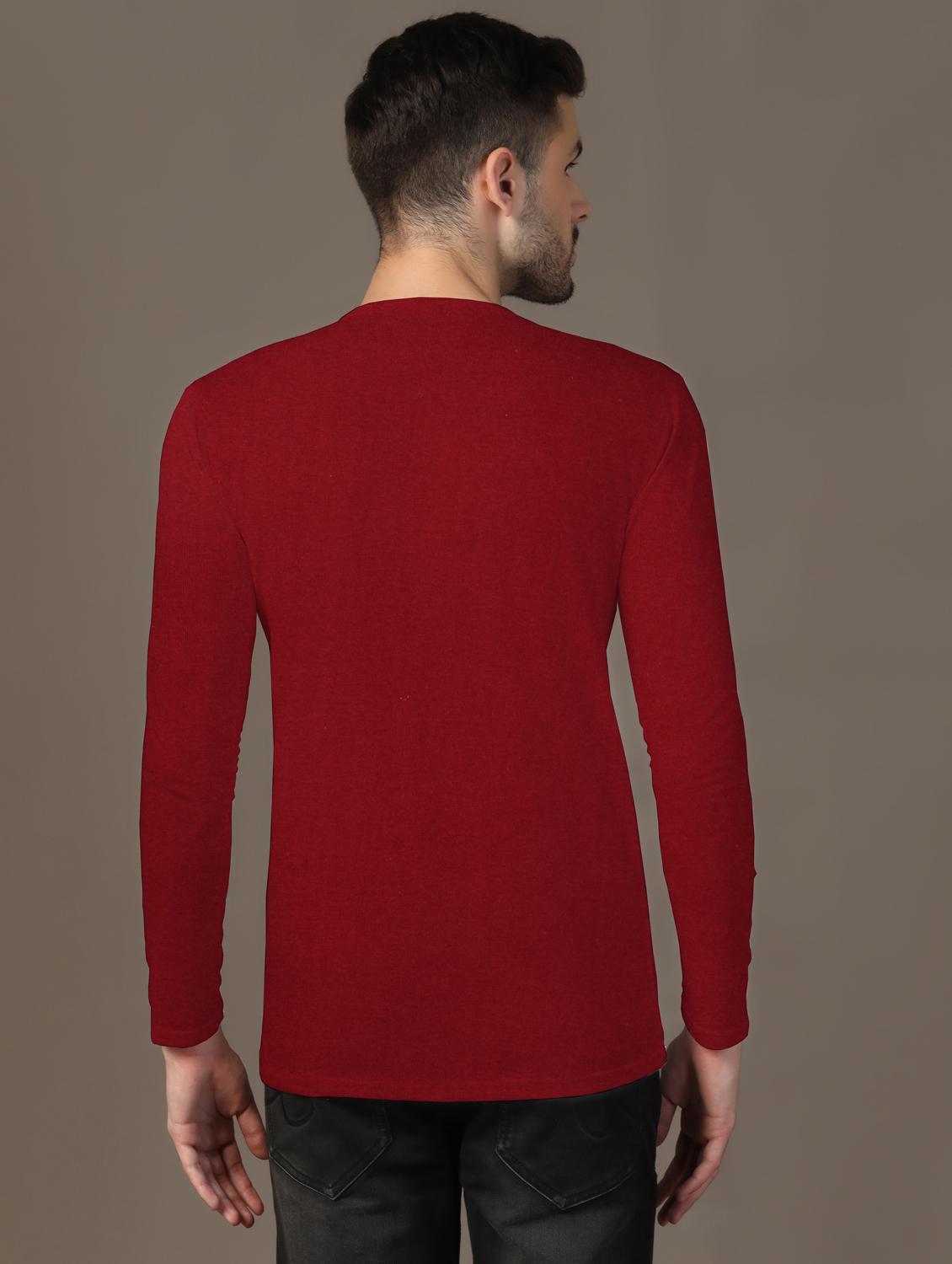 men long sleeves plain t-shirt - 21717587 - Standard Image - 2