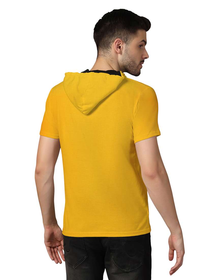 men slim fit short sleeve hooded shirt - 21717614 -  Standard Image - 2