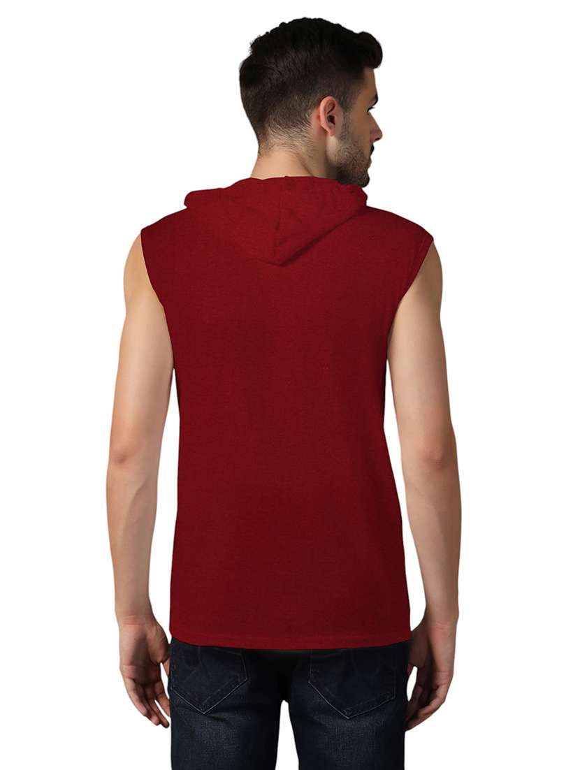 men hooded plain t-shirt - 21717637 -  Standard Image - 2