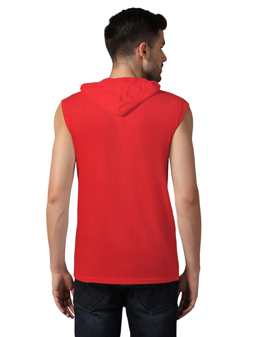 men hooded plain t-shirt - 21717641 - Standard Image - 2