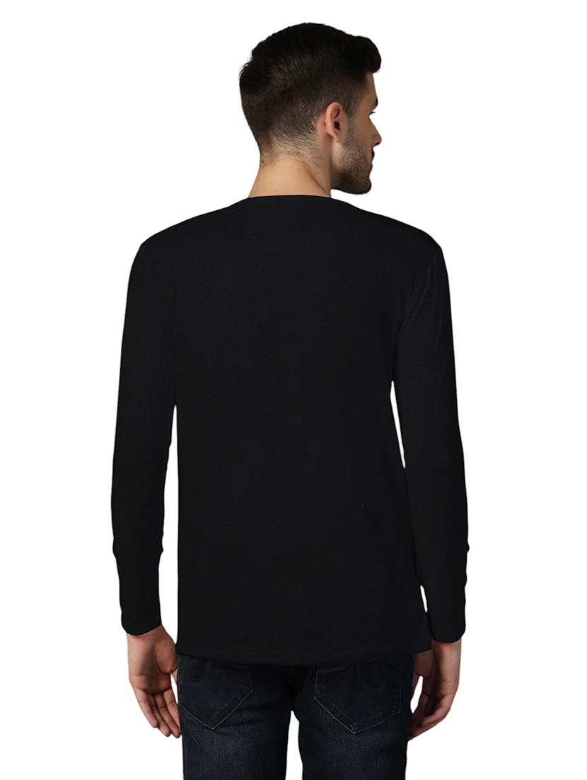 men long sleeves plain t-shirt - 21717645 - Standard Image - 2