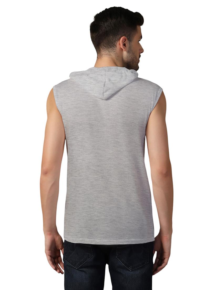 men hooded plain t-shirt - 21717682 - Standard Image - 2