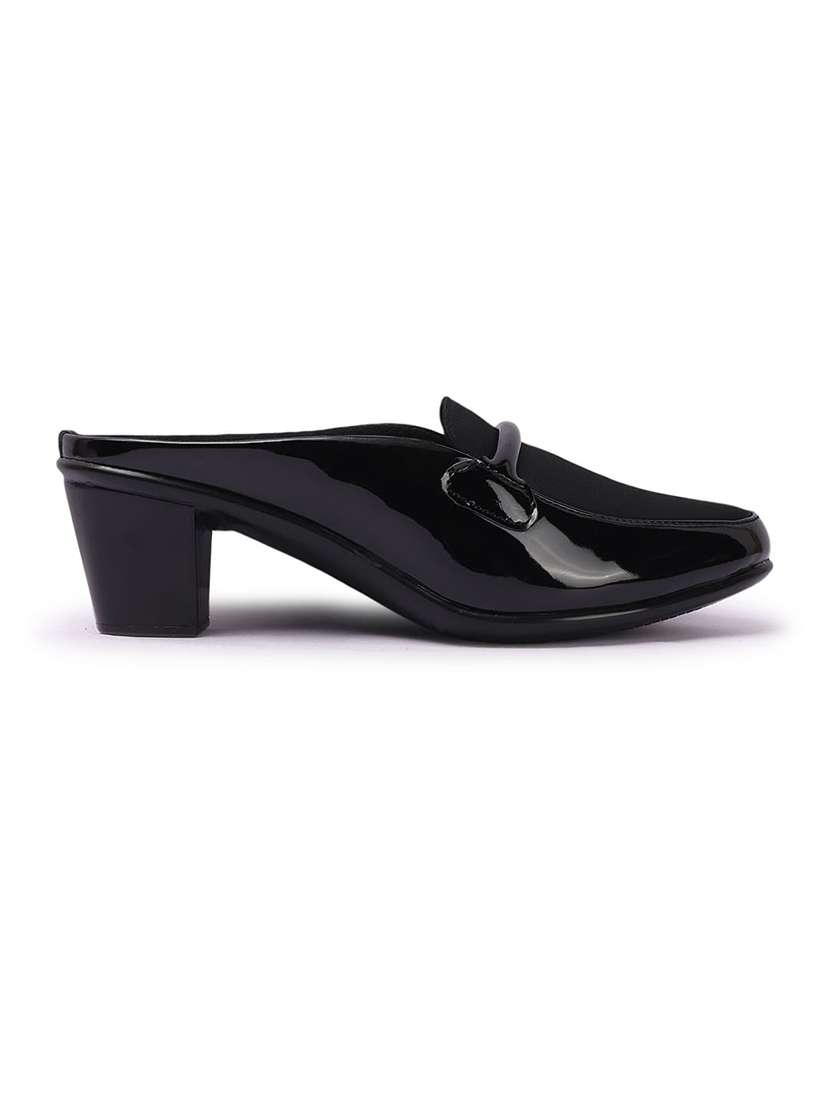women black slip on mules - 21717708 -  Standard Image - 2