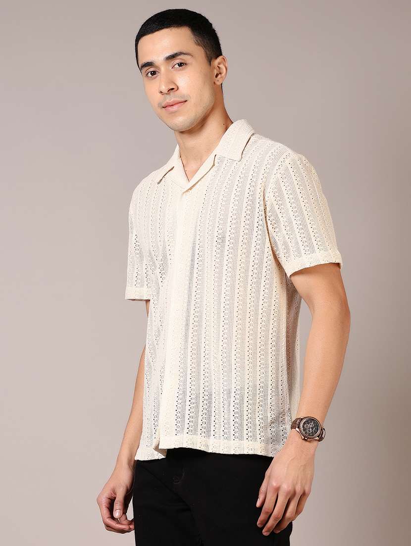 men self design short sleeve casual shirt - 21717941 - Standard Image - 2