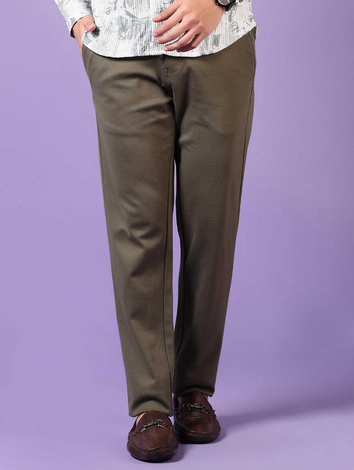 green cotton chinos casual trousers - 21717963 - Standard Image - 2