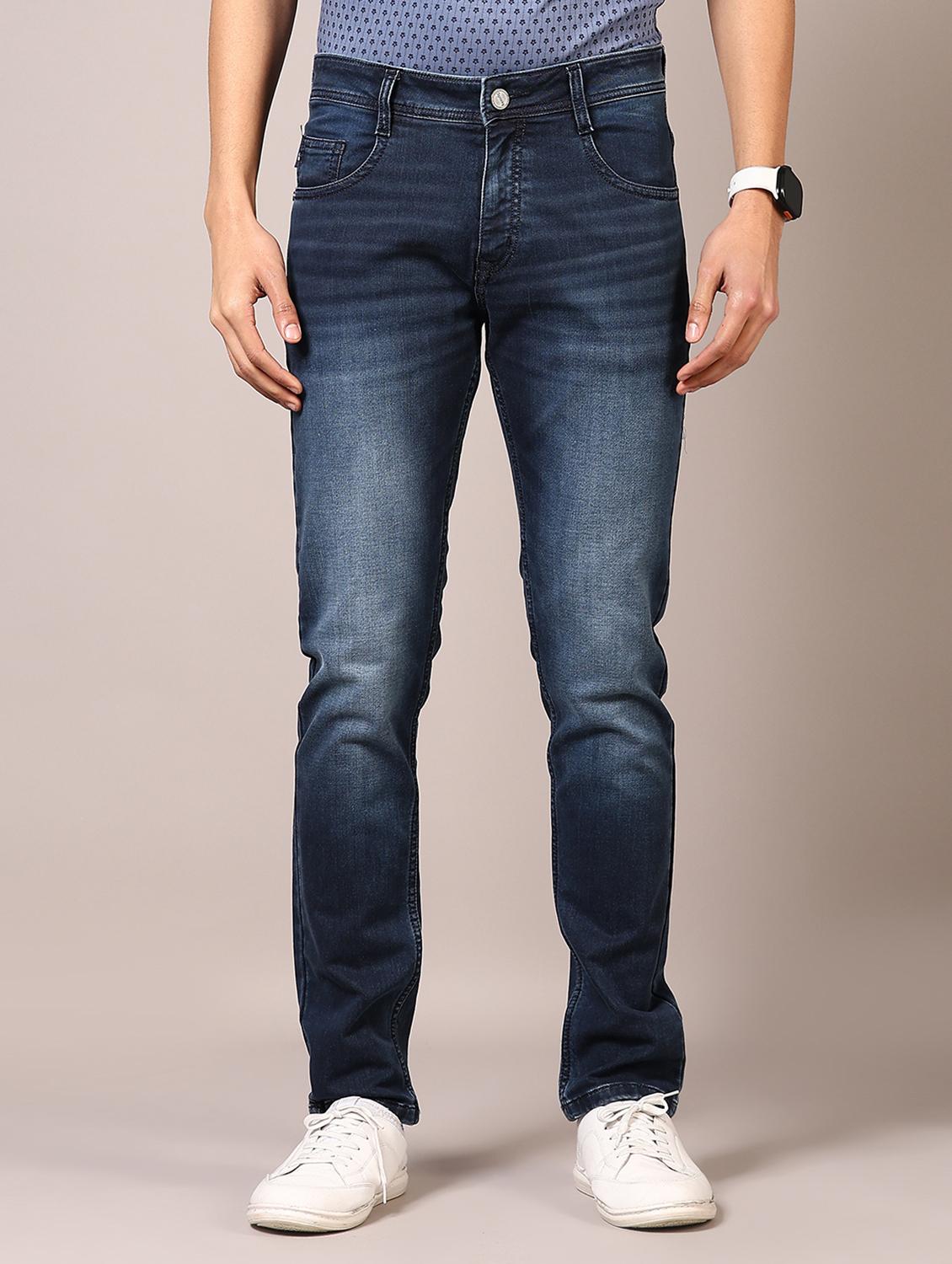 men washed mid rise jeans - 21718017 - Standard Image - 2