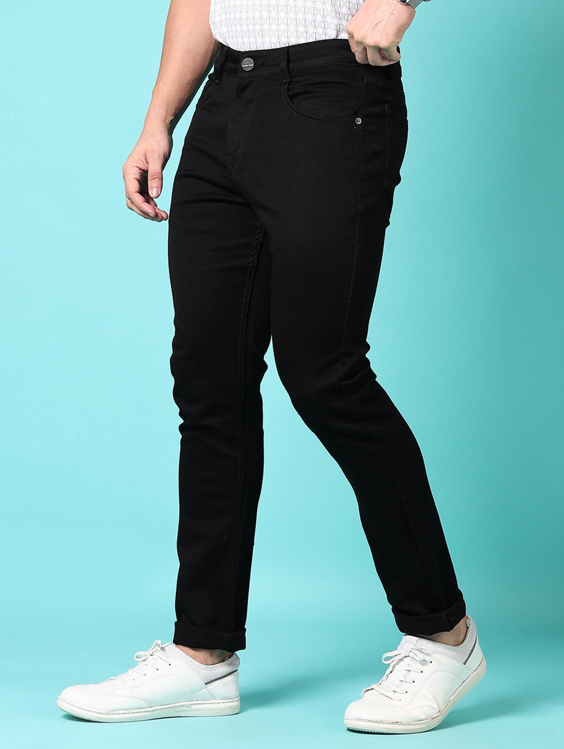 men solid mid rise denim jeans - 21718030 - Standard Image - 2
