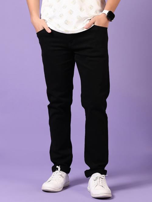 men solid mid rise denim jeans - 21718041 - Standard Image - 0