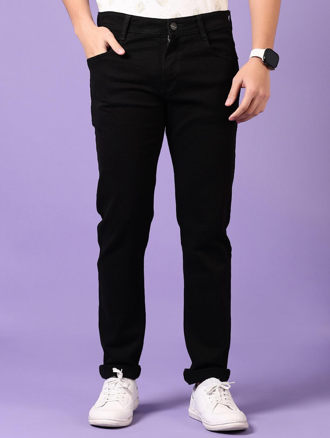 men solid mid rise denim jeans - 21718041 - Standard Image - 2