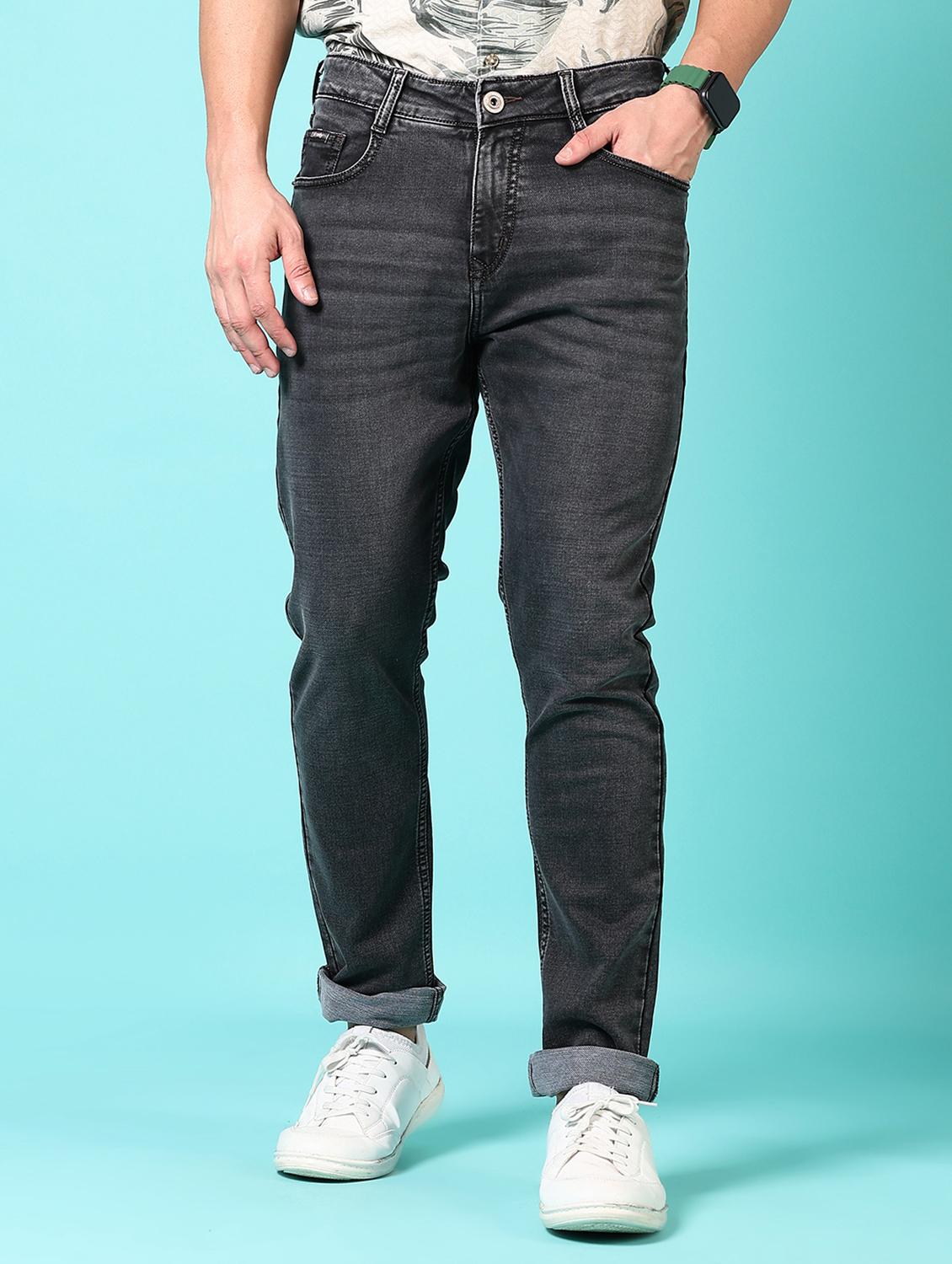 men washed mid rise jeans - 21718043 - Zoom Image - 0