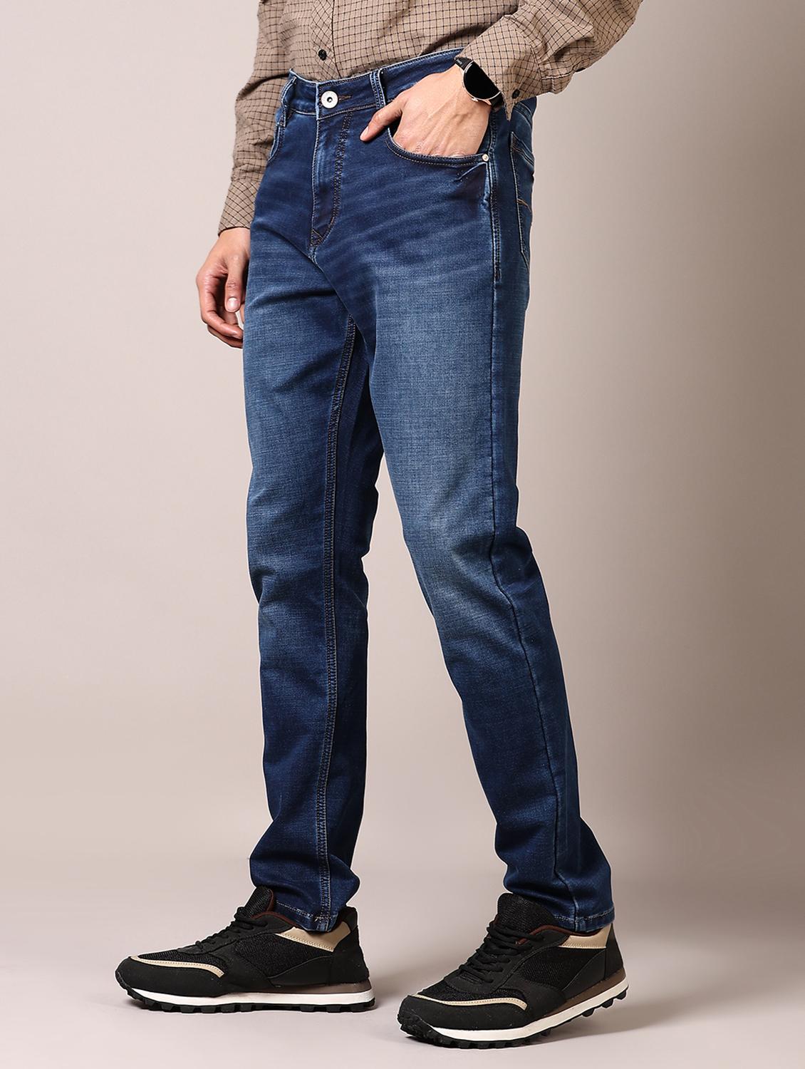 men washed mid rise jeans - 21718045 - Standard Image - 2