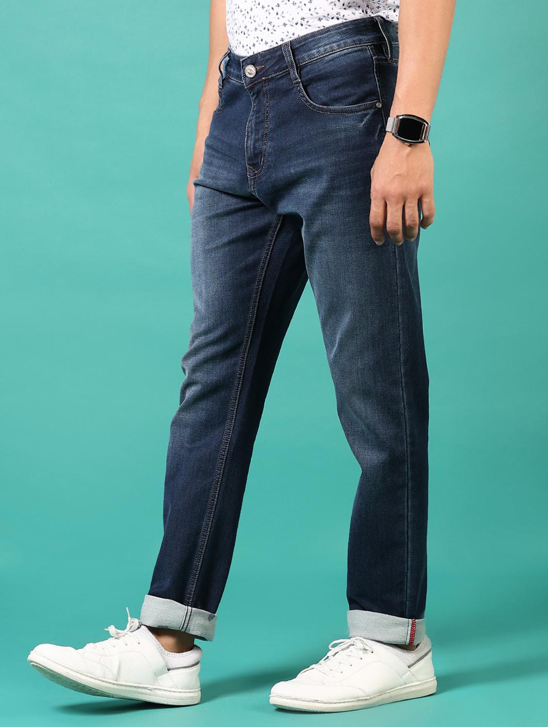 men washed mid rise jeans - 21718063 - Standard Image - 2