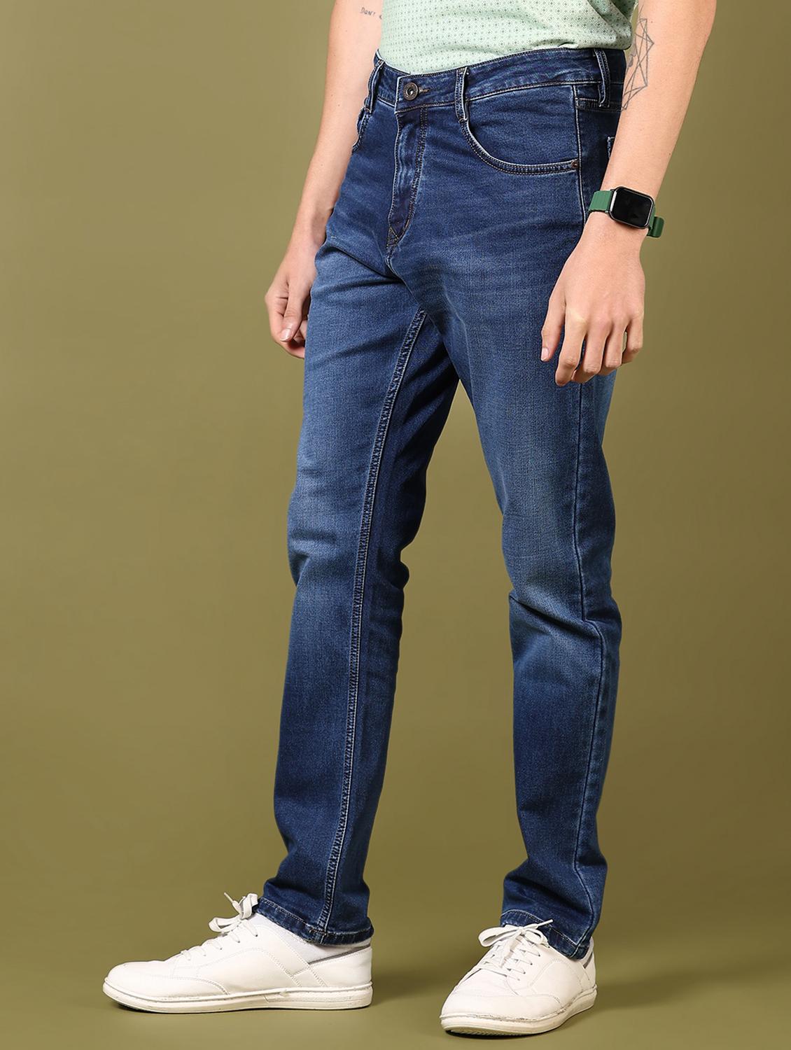 men washed mid rise jeans - 21718078 - Standard Image - 2