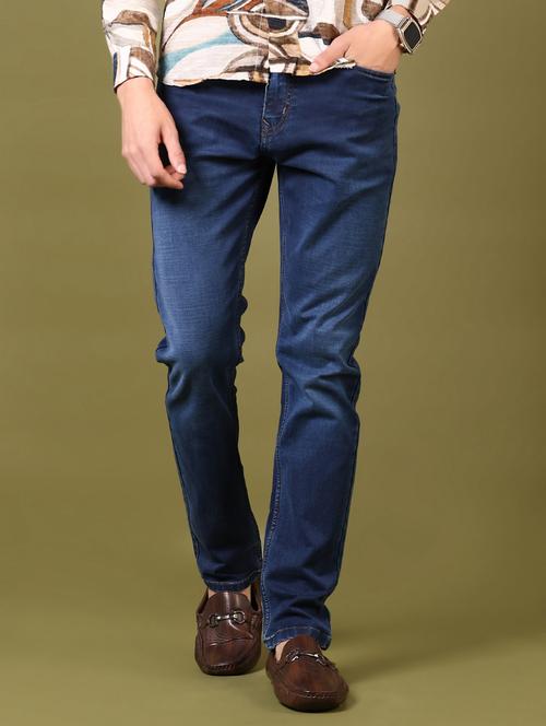 men washed mid rise jeans - 21718090 -  Standard Image - 0