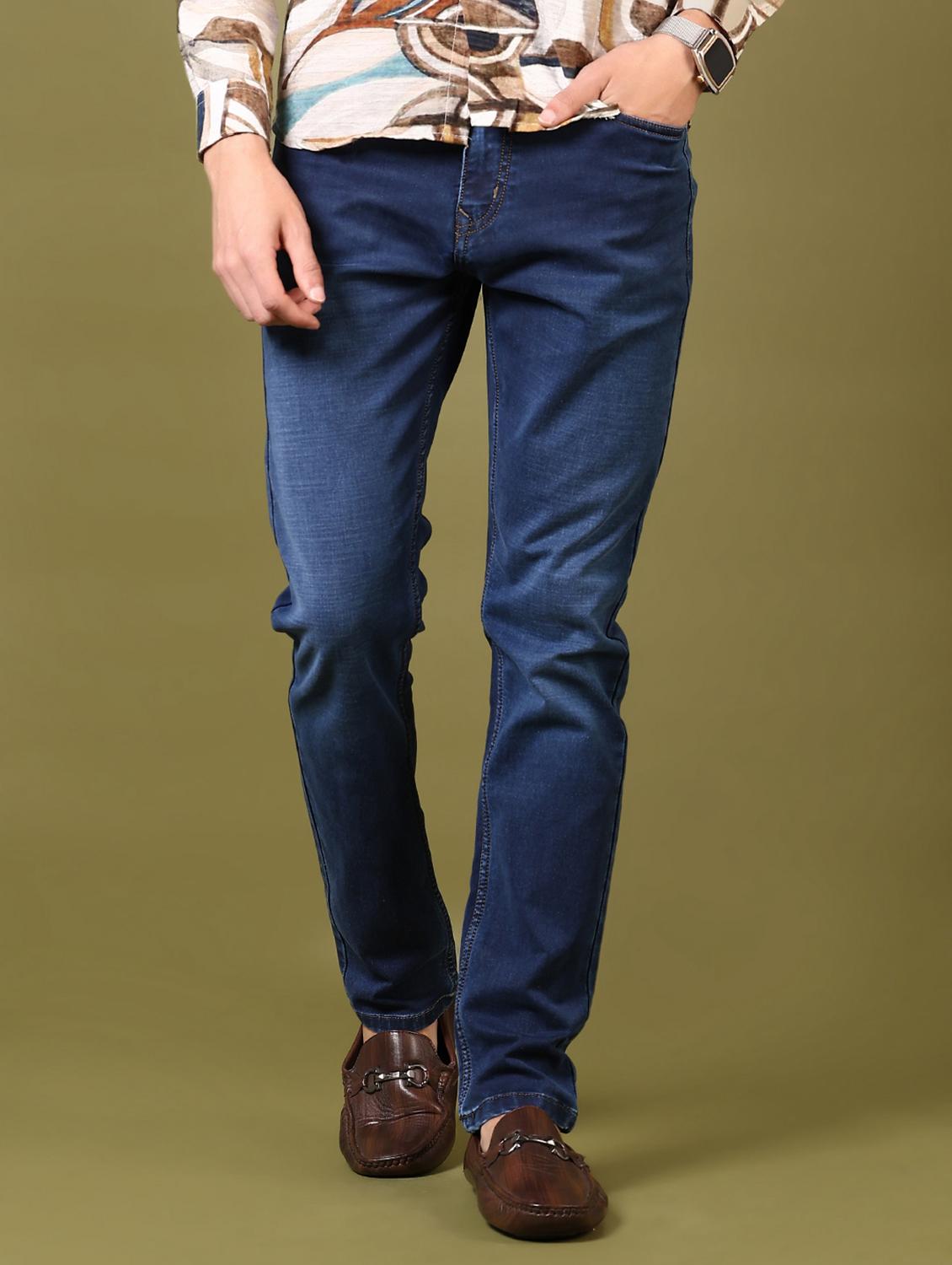 men washed mid rise jeans - 21718090 -  Zoom Image - 0