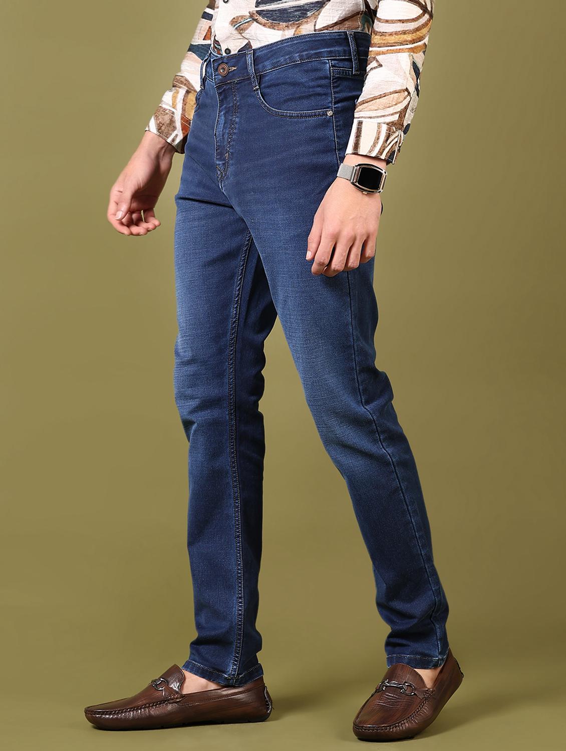 men washed mid rise jeans - 21718090 - Standard Image - 2
