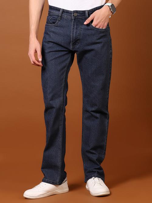 men solid mid rise jeans - 21718100 - Standard Image - 0