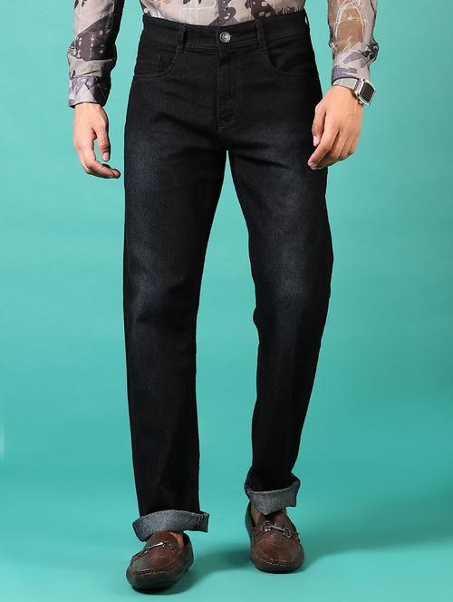 men washed mid rise jeans - 21718101 - Standard Image - 0