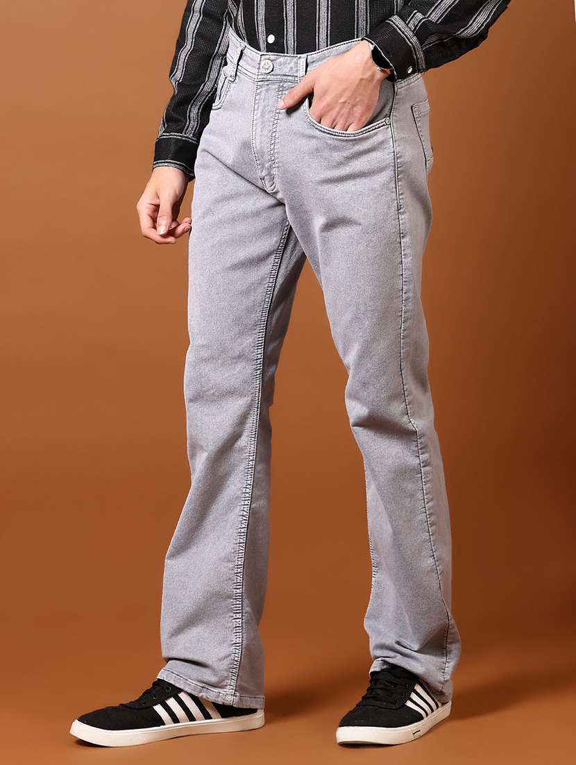 men pain mid rise denim jeans - 21718106 - Standard Image - 2