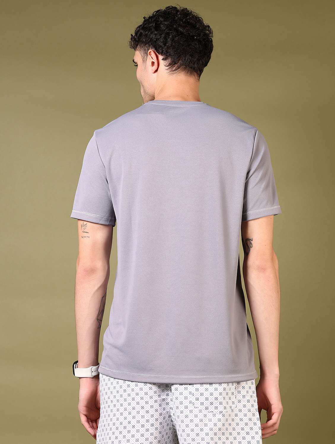men solid short sleeve t-shirt - 21718109 -  Standard Image - 2