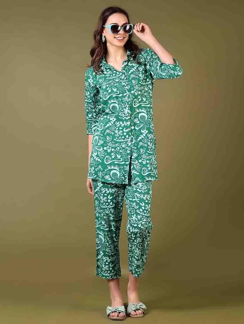 green rayon active wear set coord - 21718176 - Zoom Image - 0