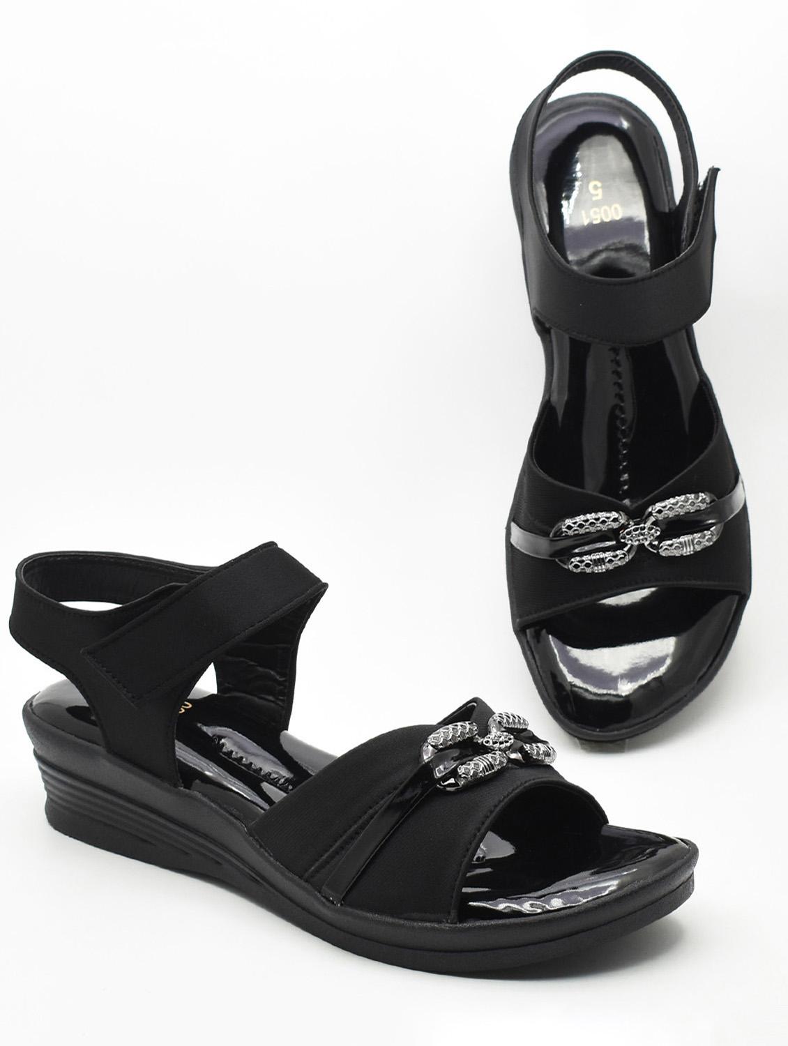 women solid back strap sandals - 21718214 - Standard Image - 2