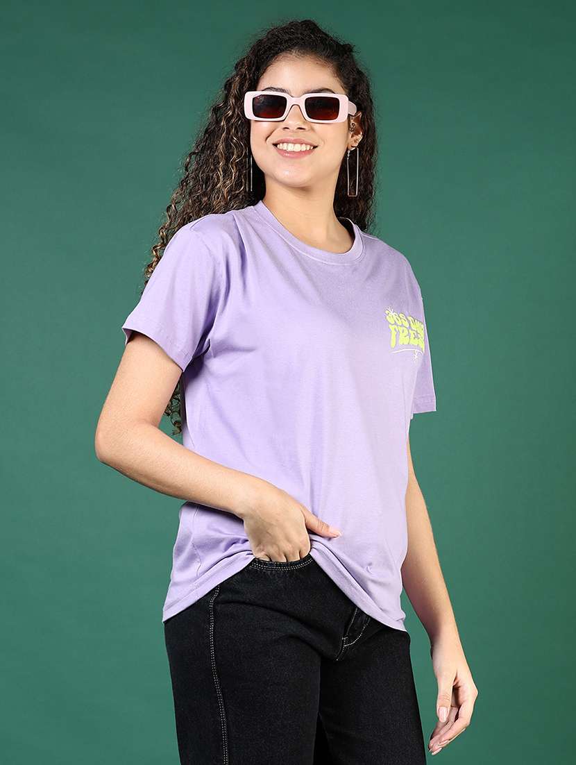 women printed short sleeve regular fit t-shirt - 21718481 - Standard Image - 2