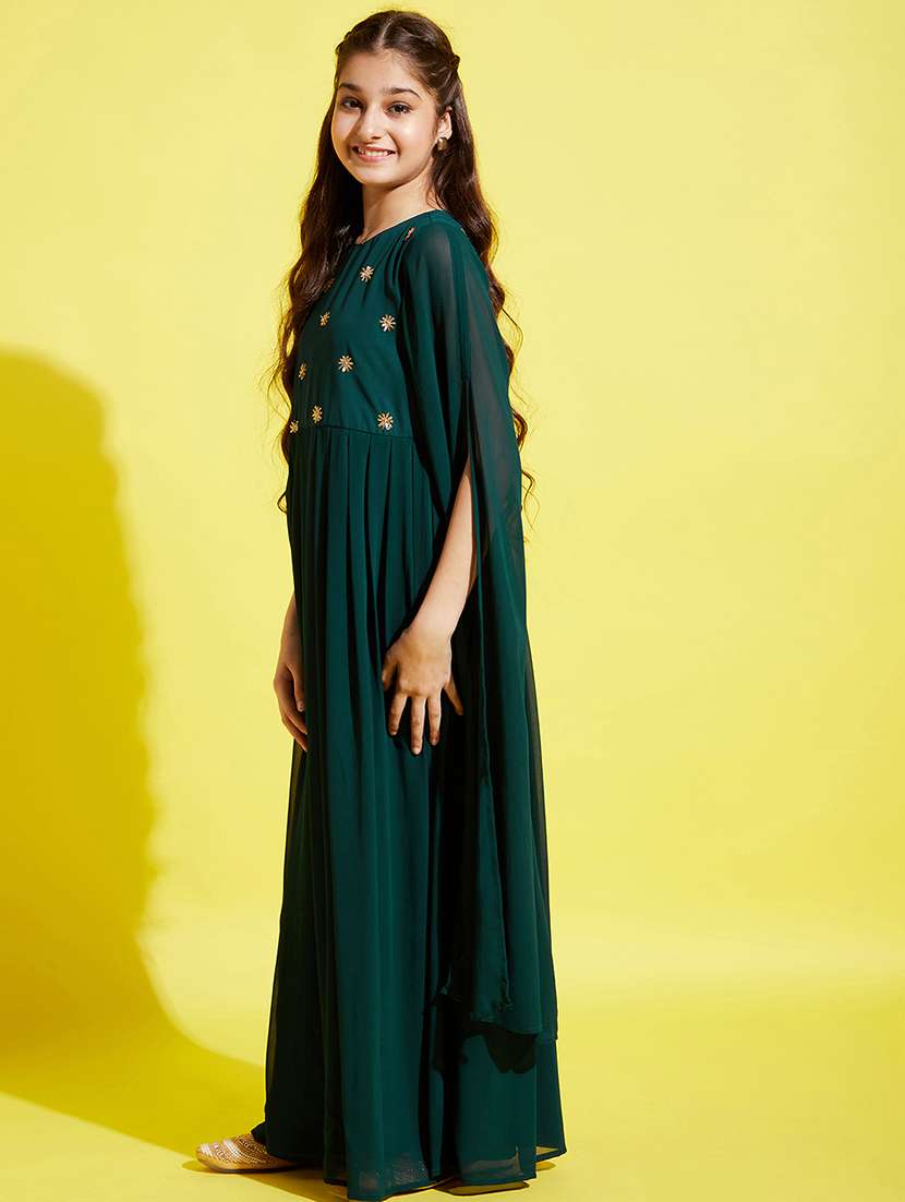 women green sequin work fit & flare dress - 21718595 -  Standard Image - 2