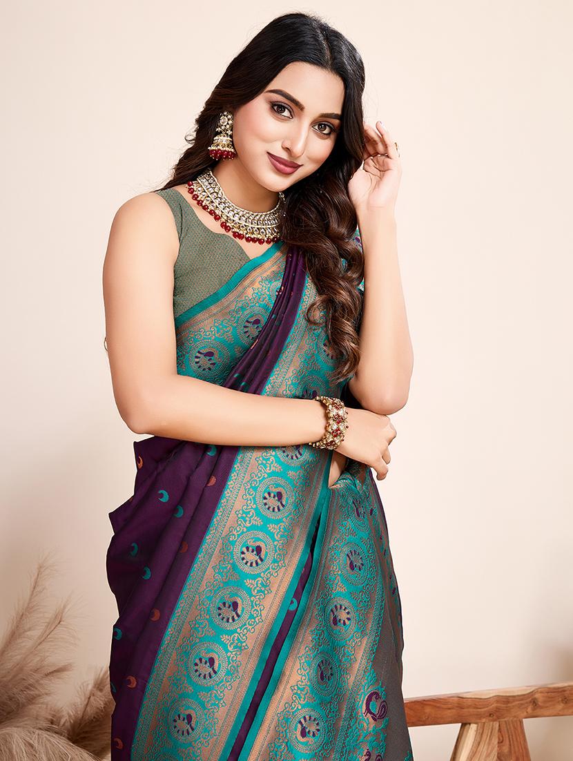 women self design banarasi saree with blouse - 21719789 - Standard Image - 2