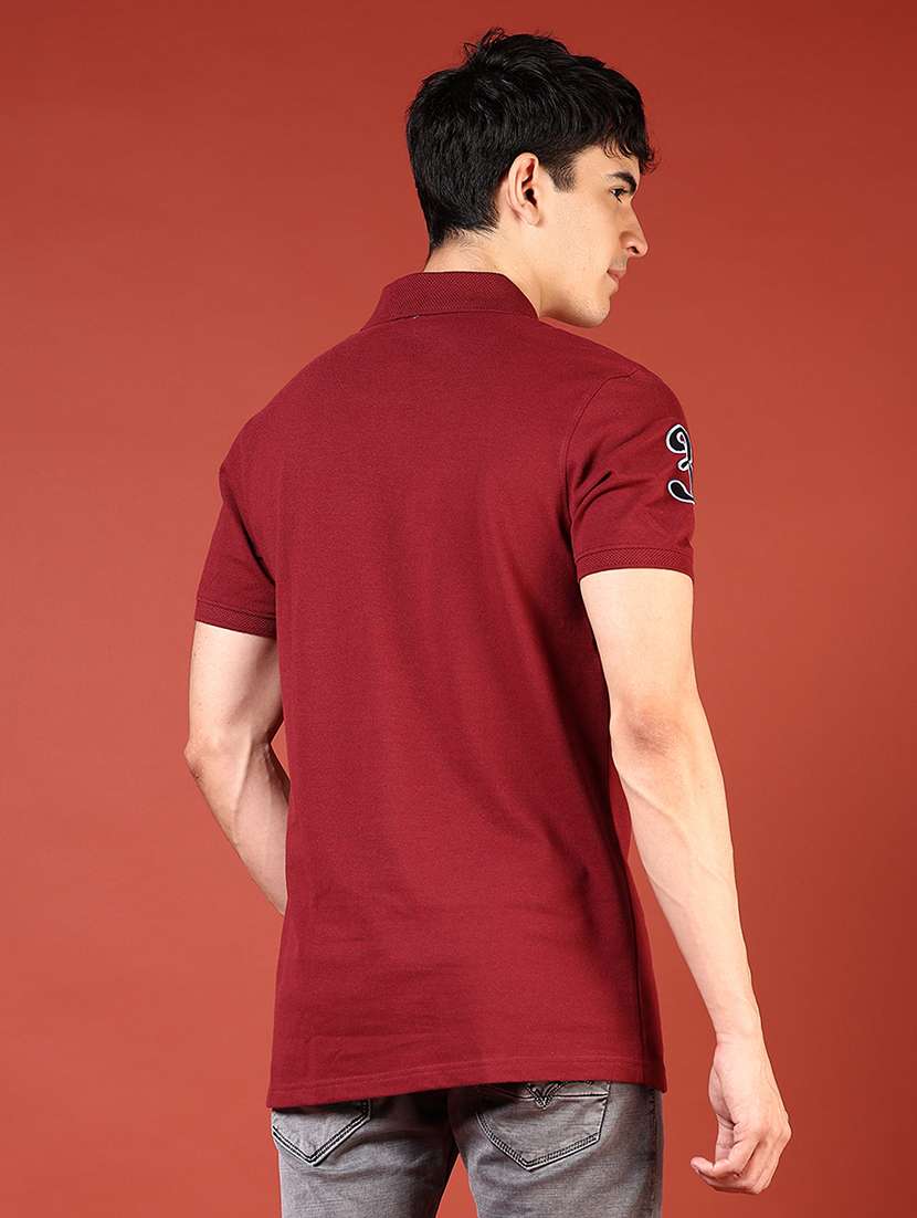 men solid short sleeve regular fit polo t-shirt - 21720004 -  Standard Image - 2