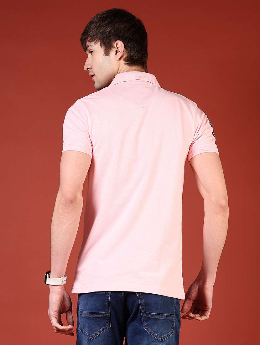 men solid short sleeve regular fit polo t-shirt - 21720005 -  Standard Image - 2