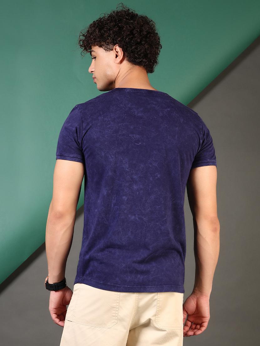 men printed short sleeves slim fit t-shirt - 21720024 - Standard Image - 2