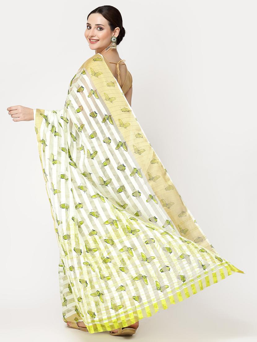 women printed casual wear saree with blouse - 21720215 - Standard Image - 2