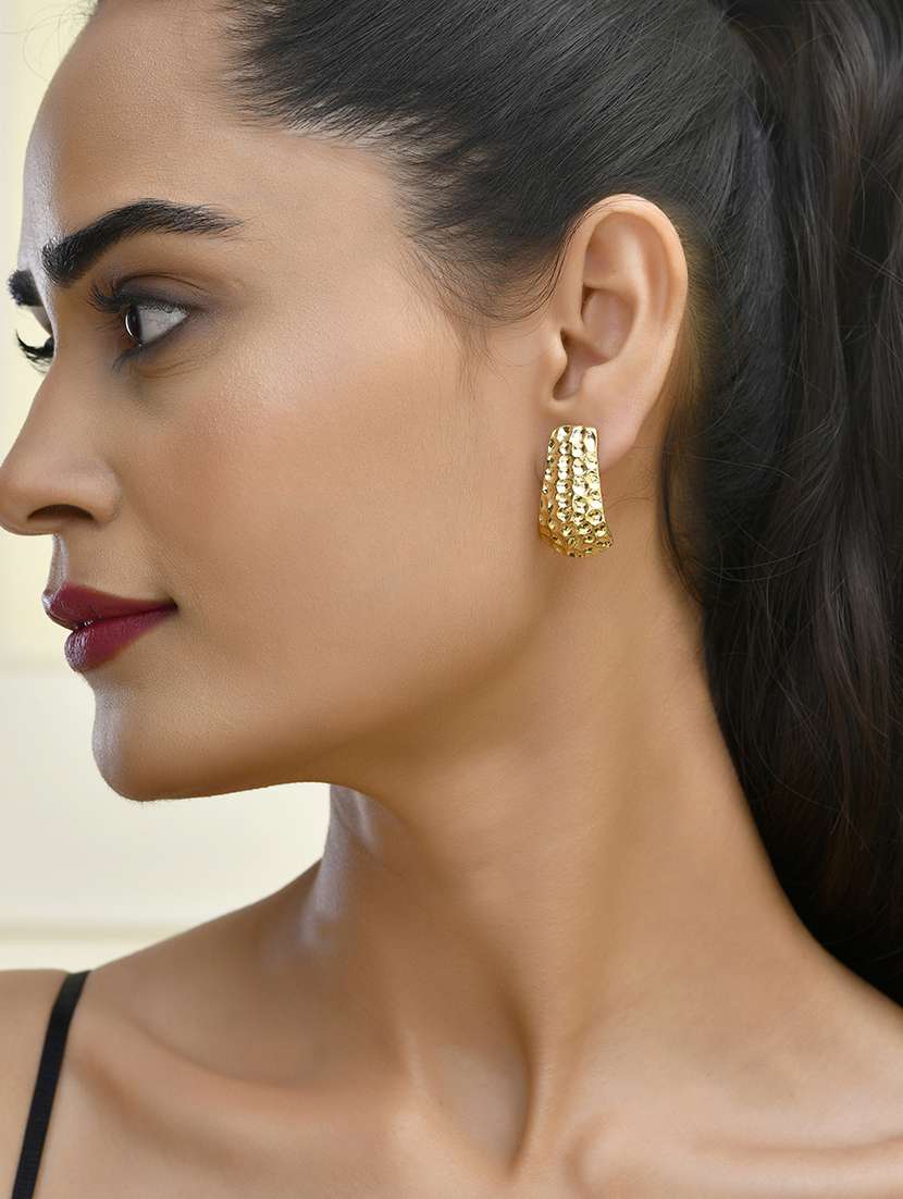 women gold metal drop earrings - 21720261 -  Standard Image - 2