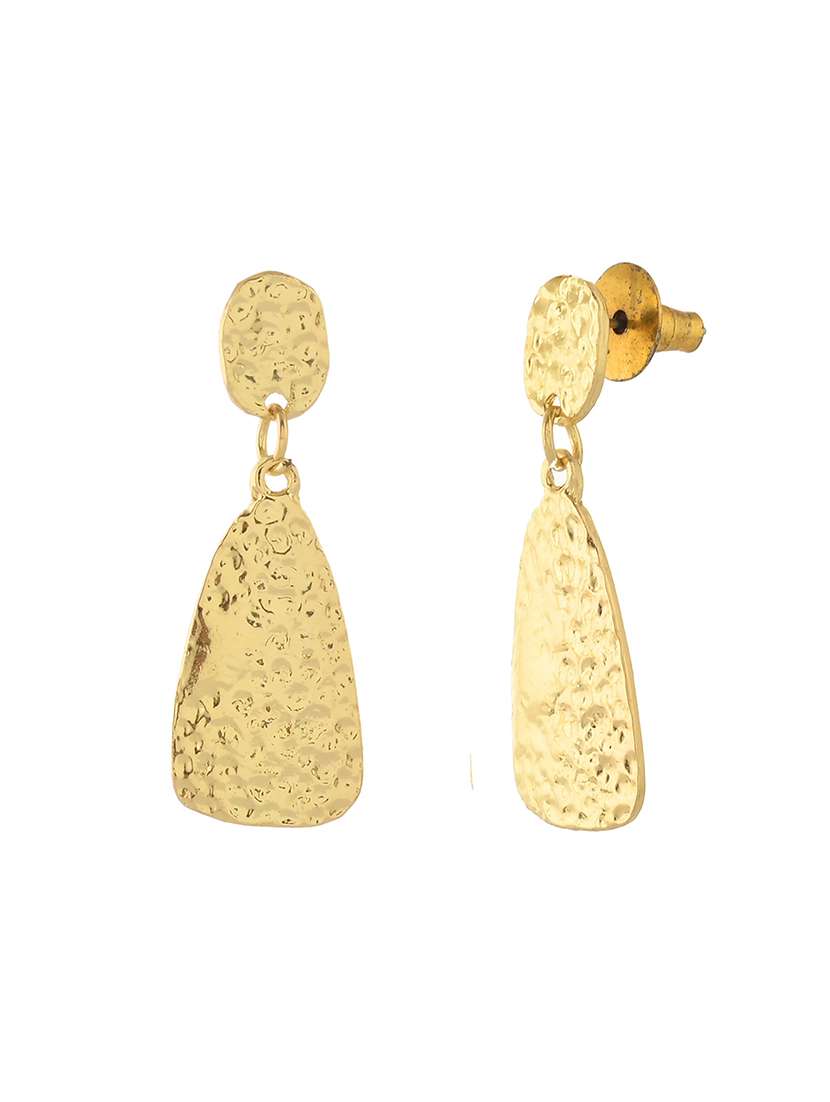 women gold metal drop earrings - 21720264 -  Standard Image - 2