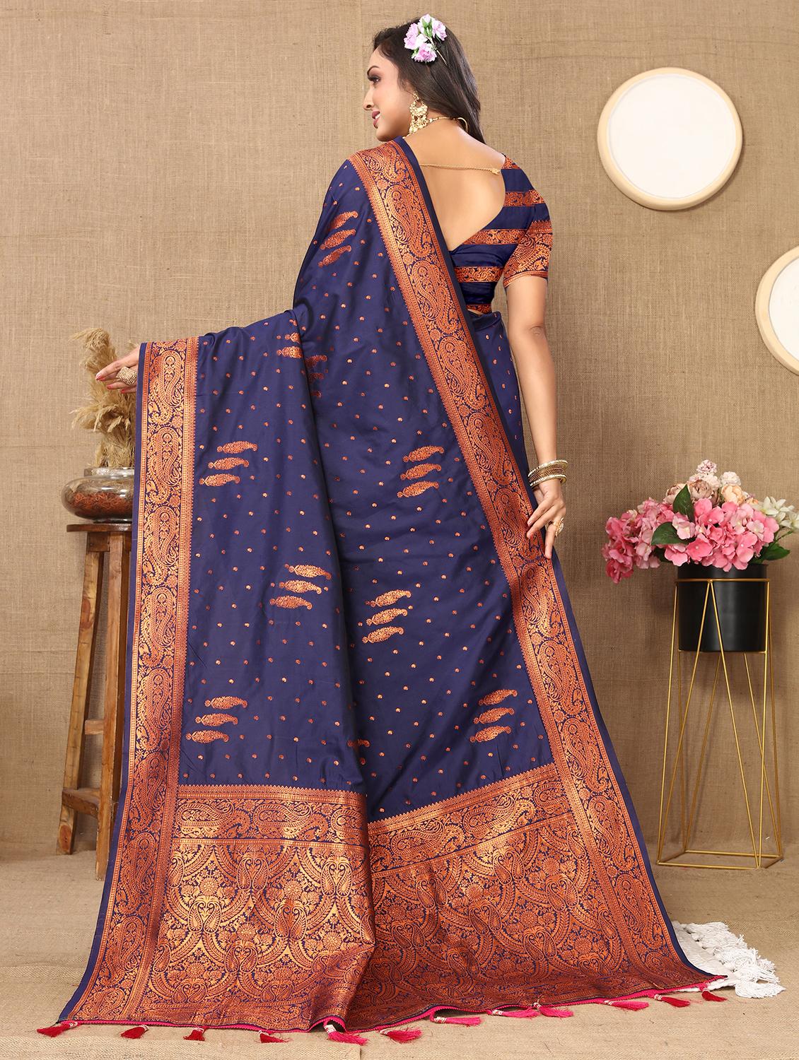 women self design banarasi saree with blouse - 21720722 - Standard Image - 2
