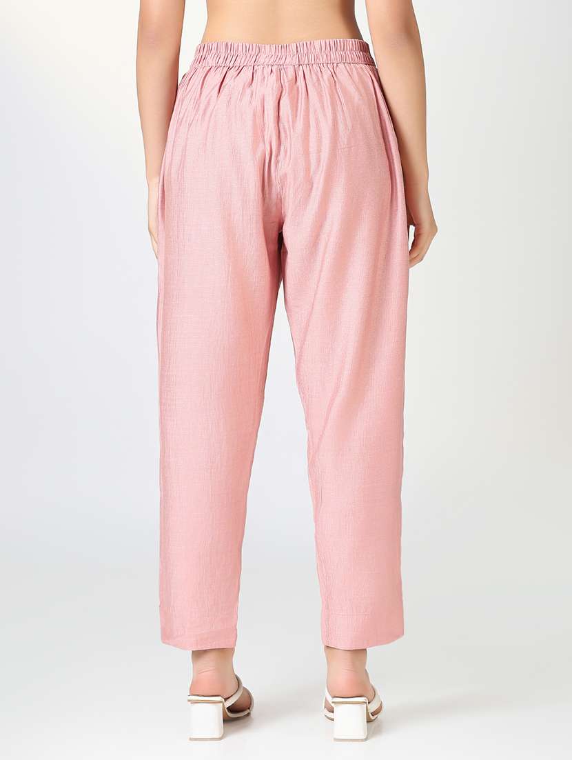women solid tapered pant - 21720814 -  Standard Image - 2