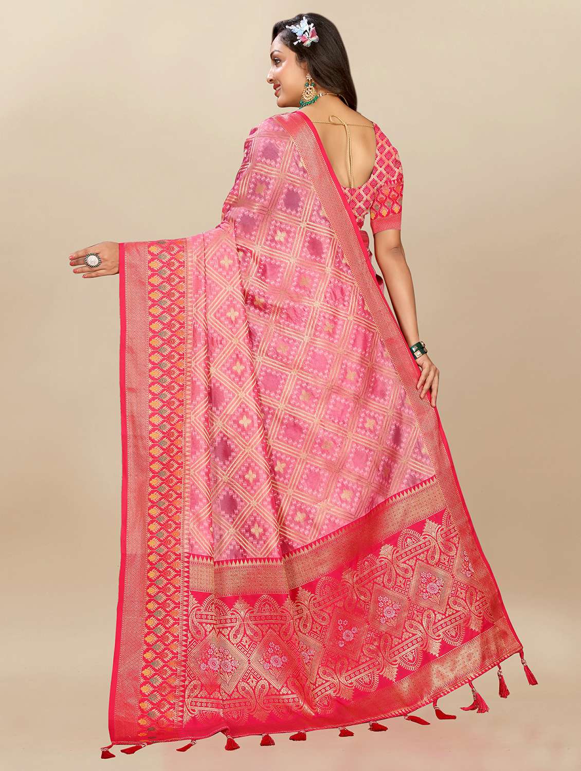 women self design banarasi silk saree with blouse - 21720874 -  Standard Image - 2