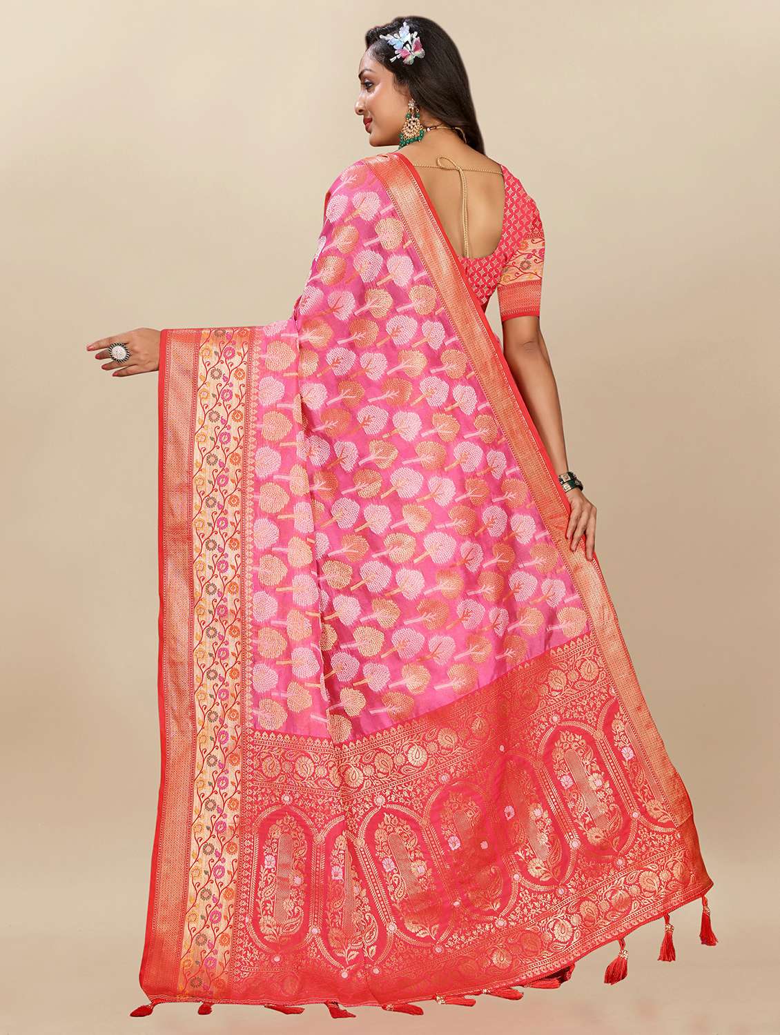 women self design banarasi saree with blouse - 21720880 -  Standard Image - 2