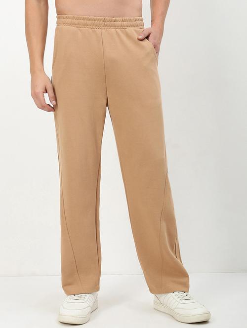men low rise solid ankle length track pant - 21720924 -  Standard Image - 0