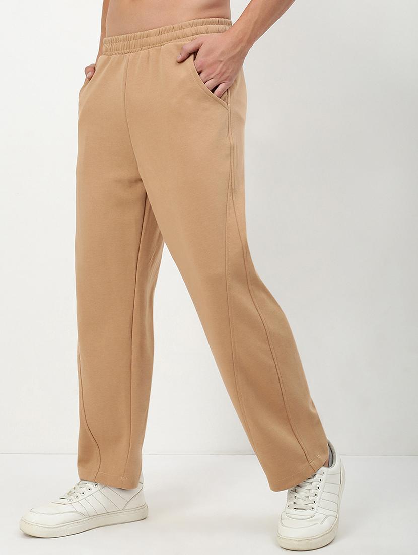 men low rise solid ankle length track pant - 21720924 - Standard Image - 2