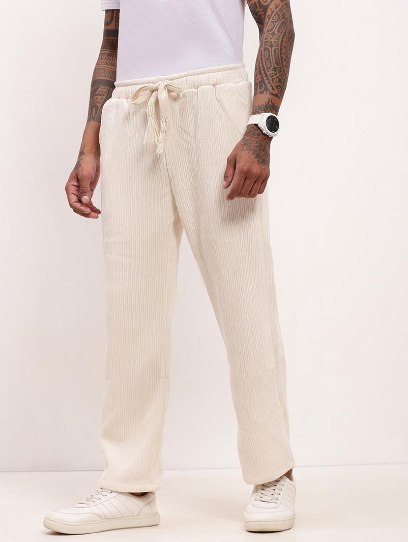 men mid rise solid ankle length track pant - 21720927 - Standard Image - 2