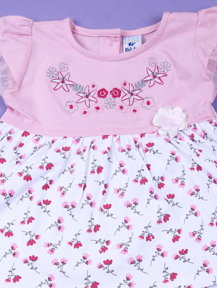 girls printed frock with bloomer - 21721067 - Standard Image - 2